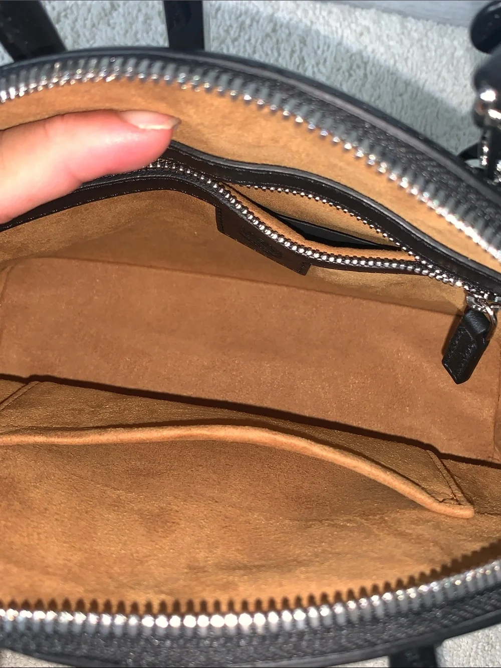 GUC MCM Signature Half Moon Top Handle Crossbody Bag